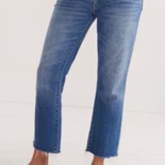 HATCH Crop Maternity Jean with Raw Hem in Indigo (Size 31) - Picture 1 of 3